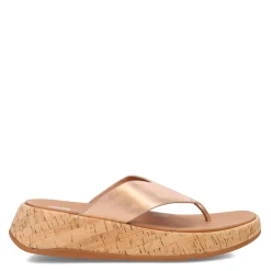 Flip Flops*FitFlop Women's , F-Mode Flatform Toe Post Sandal Rose Gold
