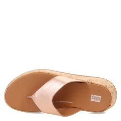 Flip Flops*FitFlop Women's , F-Mode Flatform Toe Post Sandal Rose Gold