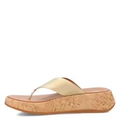 Flip Flops*FitFlop Women's , F-Mode Flatform Toe Post Sandal Platinum
