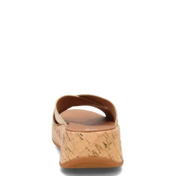 Wedges*FitFlop Women's , F-Mode Flatform Cross Slide Platinum