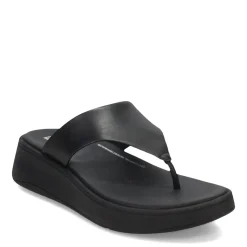 Flip Flops*FitFlop Women's , F-Mode Flatform Toe-Post Sandal Black