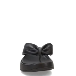 Women's , F-Mode Leather-Twist Toe-Post Sandal|FitFlop Clearance