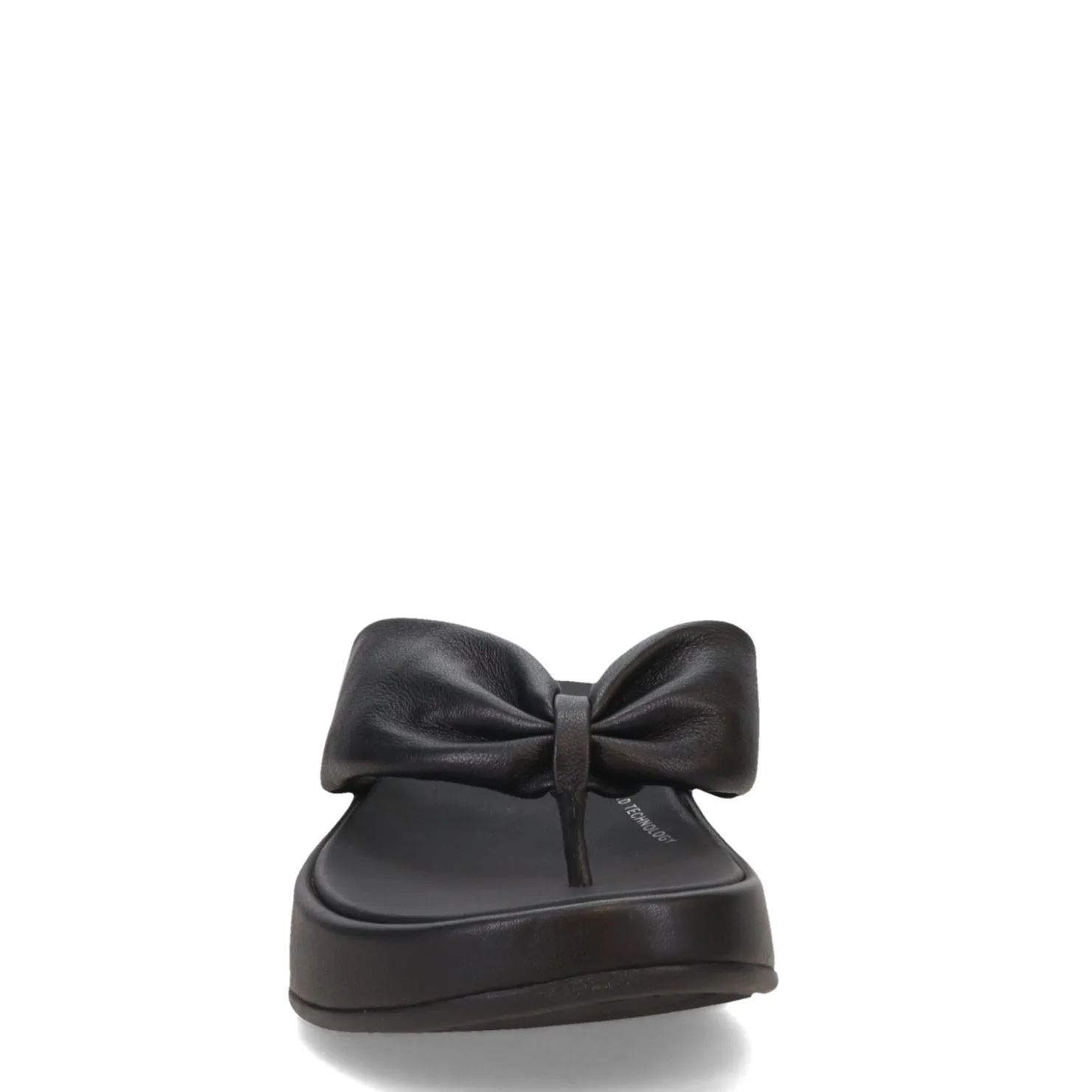 Women's , F-Mode Leather-Twist Toe-Post Sandal|FitFlop Clearance