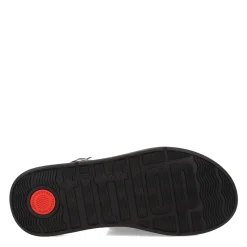 Footbed Sandals*FitFlop Women's , F-Mode Leather Flatform Back-Strap Sandal Black