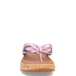 Flip Flops*FitFlop Women's , F-Mode Twist Flatform Thong Sandal Metallic Wild Lilac