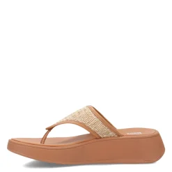 Women's , F-Mode Woven Flatform Toe Post Sandal|FitFlop Clearance