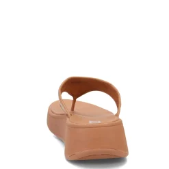 Flip Flops*FitFlop Women's , F-Mode Woven Flatform Toe Post Sandal Tan