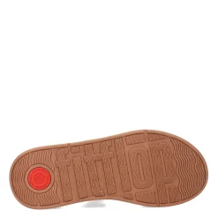 Flip Flops*FitFlop Women's , F-Mode Woven Flatform Toe Post Sandal Tan