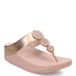 Flip Flops*FitFlop Women's , HALO Bead-Circle Toe-Post Sandal Rose Gold