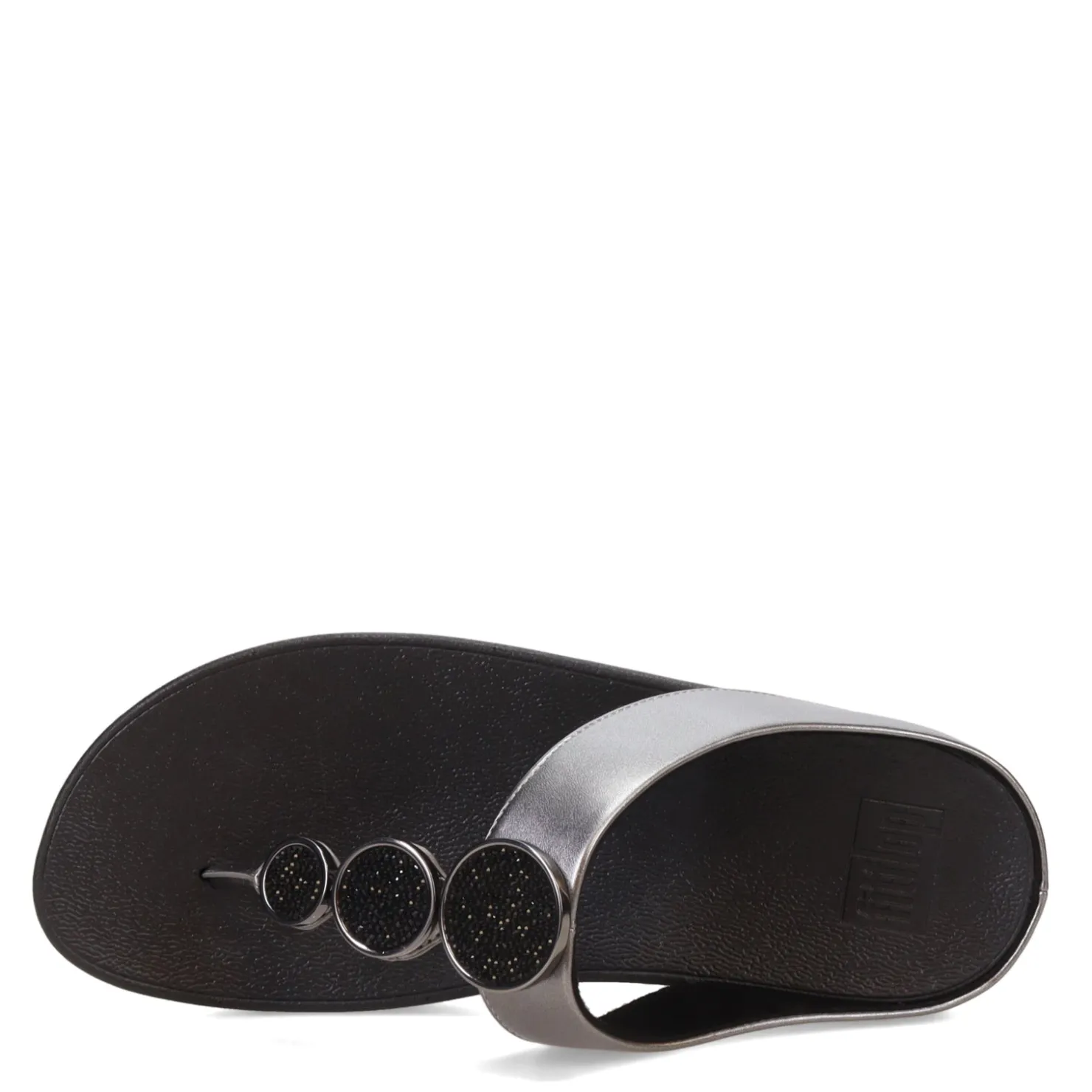 Wedges*FitFlop Women's , HALO Bead-Circle Toe-Post Sandal Pewter