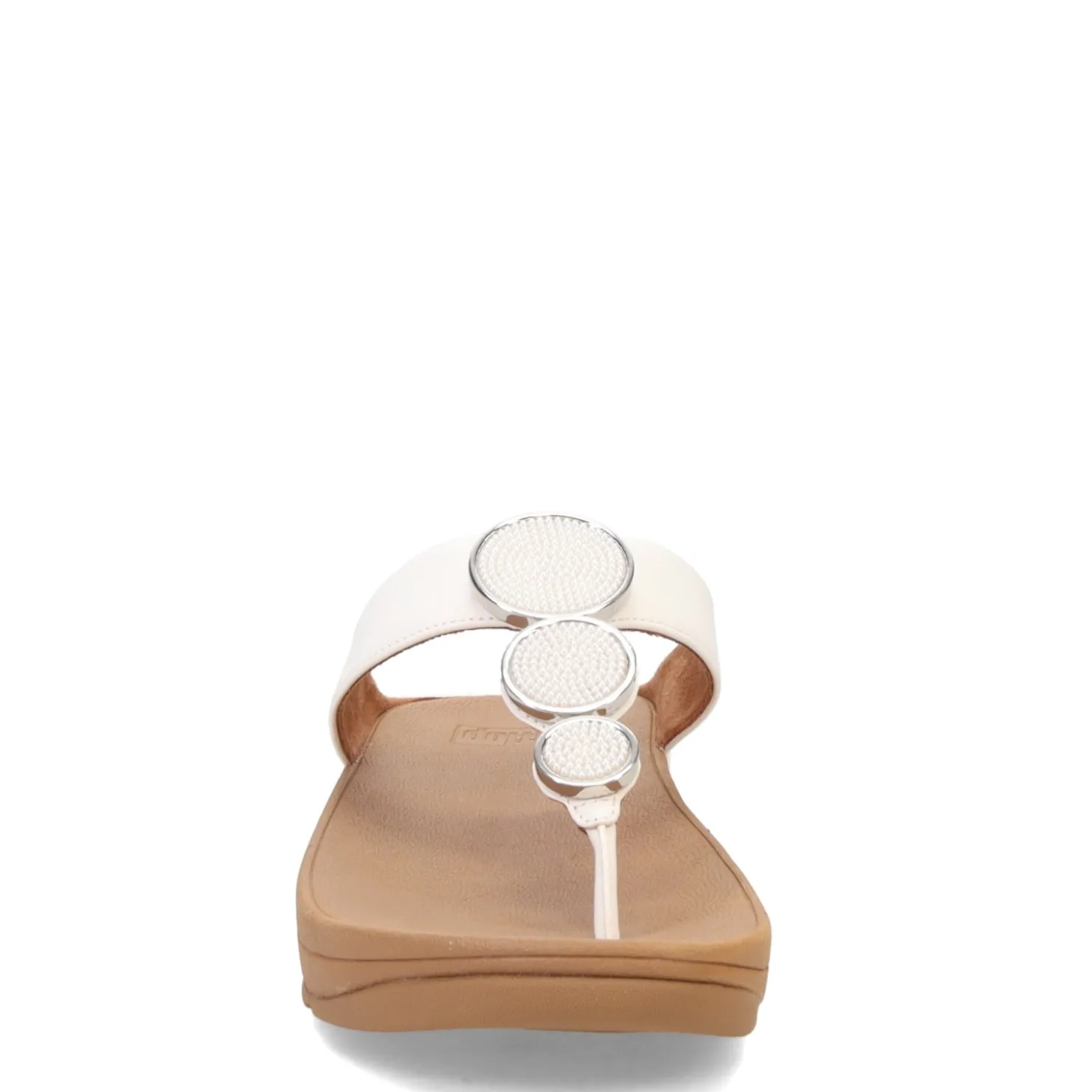 Wedges*FitFlop Women's , Halo Beaded Circle Toe-Post Sandal Urban White