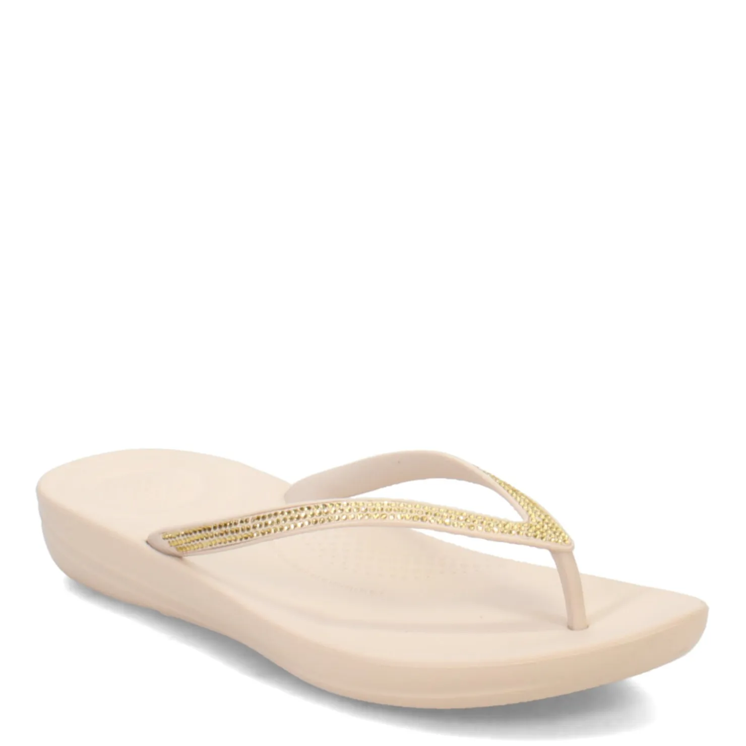 Flip Flops*FitFlop Women's , iQushion Sparkle Flip-Flop Beige