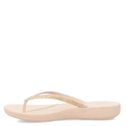 Flip Flops*FitFlop Women's , iQushion Sparkle Flip-Flop Beige