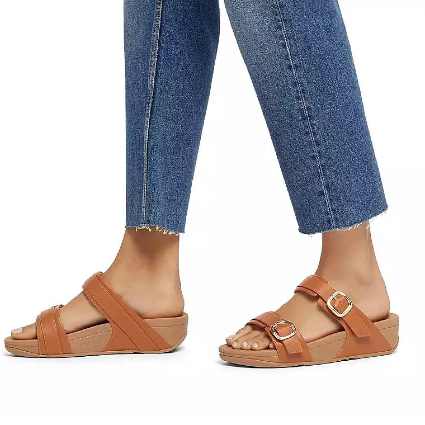 Women's , Lulu Adjustable Buckle Slide Sandal|FitFlop Sale
