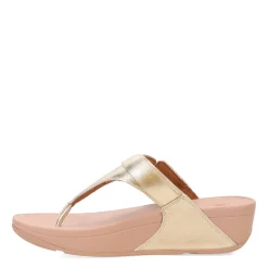 Wedges*FitFlop Women's , Lulu Adjustable Thong Sandal Platinum