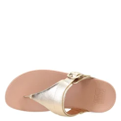 Wedges*FitFlop Women's , Lulu Adjustable Thong Sandal Platinum