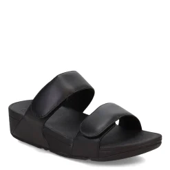 Wedges*FitFlop Women's , Lulu Adjustable Strap Slide Sandal Black