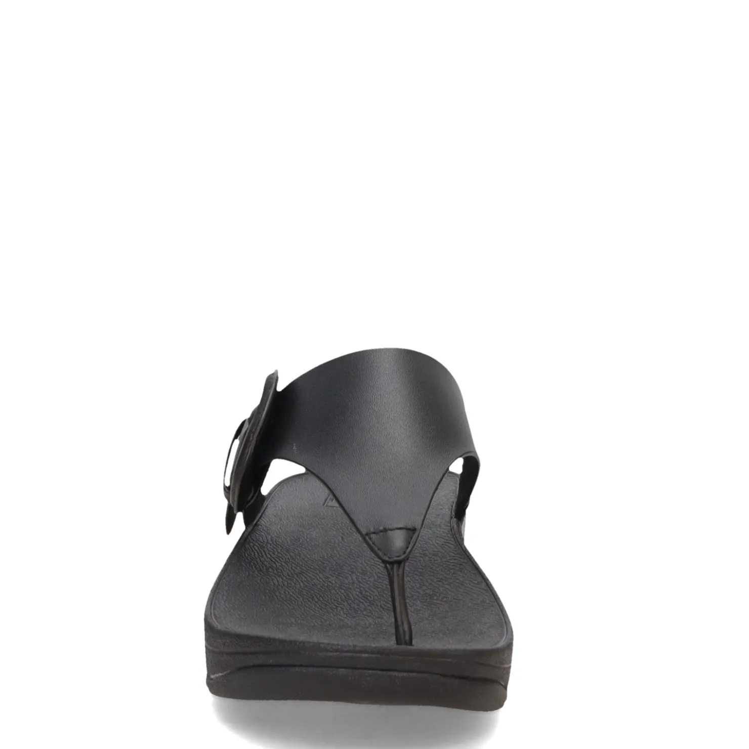 Wedges*FitFlop Women's , Lulu Covered Buckle Thong Sandal Black