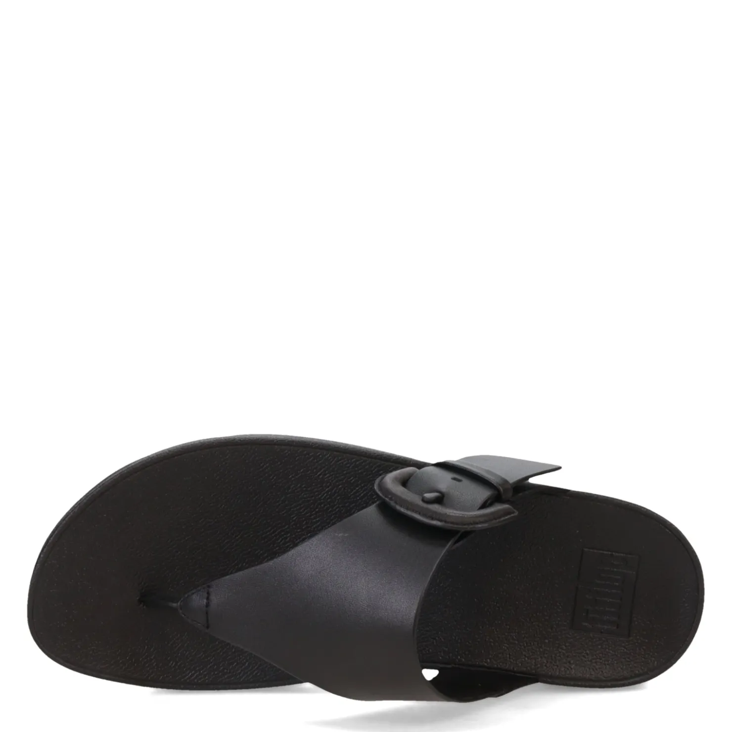 Wedges*FitFlop Women's , Lulu Covered Buckle Thong Sandal Black