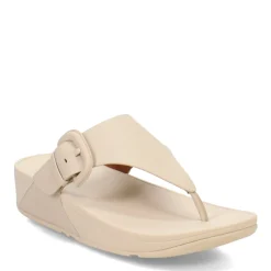 Flip Flops*FitFlop Women's , Lulu Covered Buckle Thong Sandal Beige