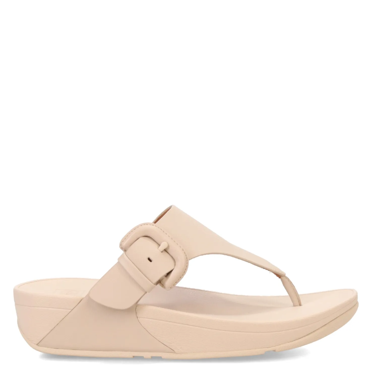 Flip Flops*FitFlop Women's , Lulu Covered Buckle Thong Sandal Beige