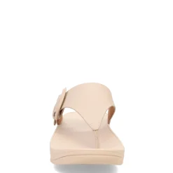Flip Flops*FitFlop Women's , Lulu Covered Buckle Thong Sandal Beige