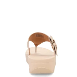 Flip Flops*FitFlop Women's , Lulu Covered Buckle Thong Sandal Beige