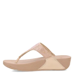 Flip Flops*FitFlop Women's , Lulu Crystal Thong Sandal Latte Beige