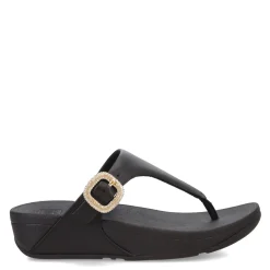 Flip Flops*FitFlop Women's , Lulu Crystal Buckle Thong Sandal Black