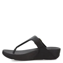 Flip Flops*FitFlop Women's , Lulu Crystal Buckle Thong Sandal Black