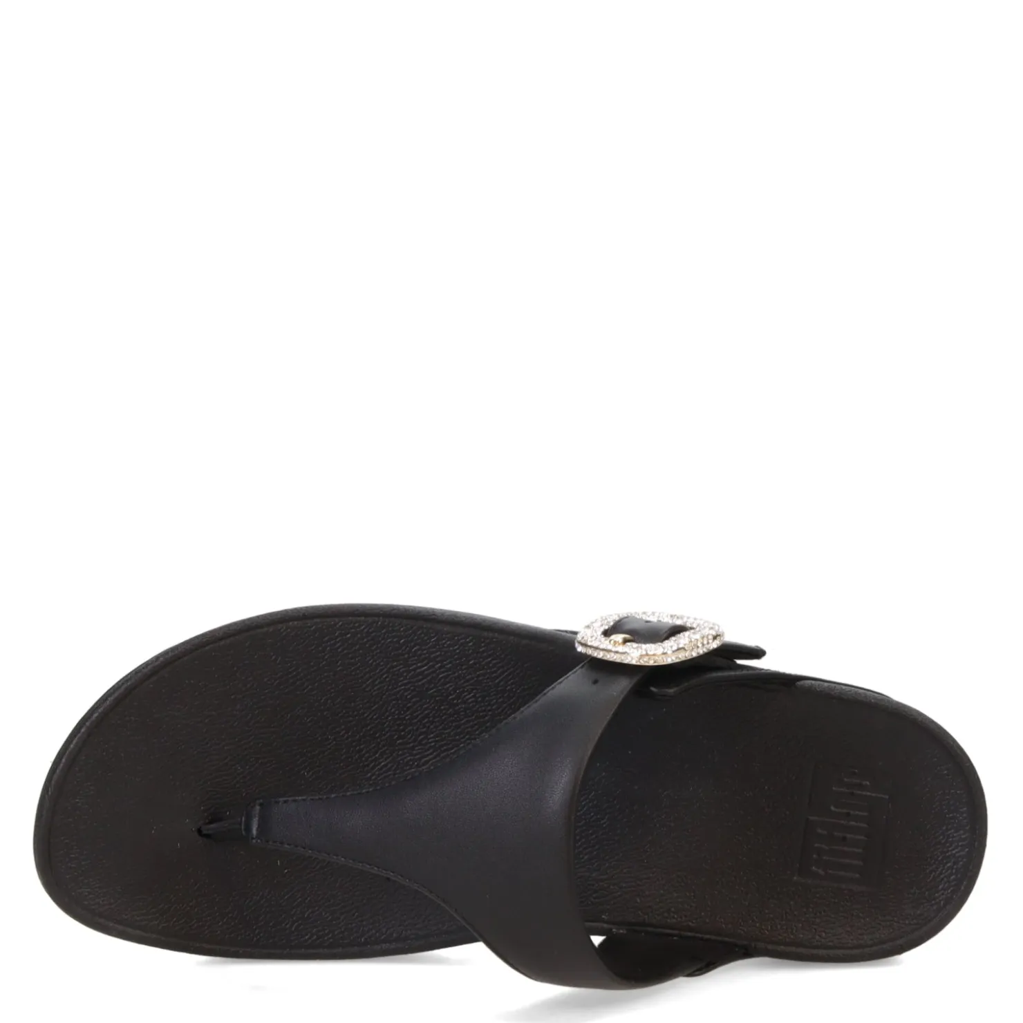 Flip Flops*FitFlop Women's , Lulu Crystal Buckle Thong Sandal Black