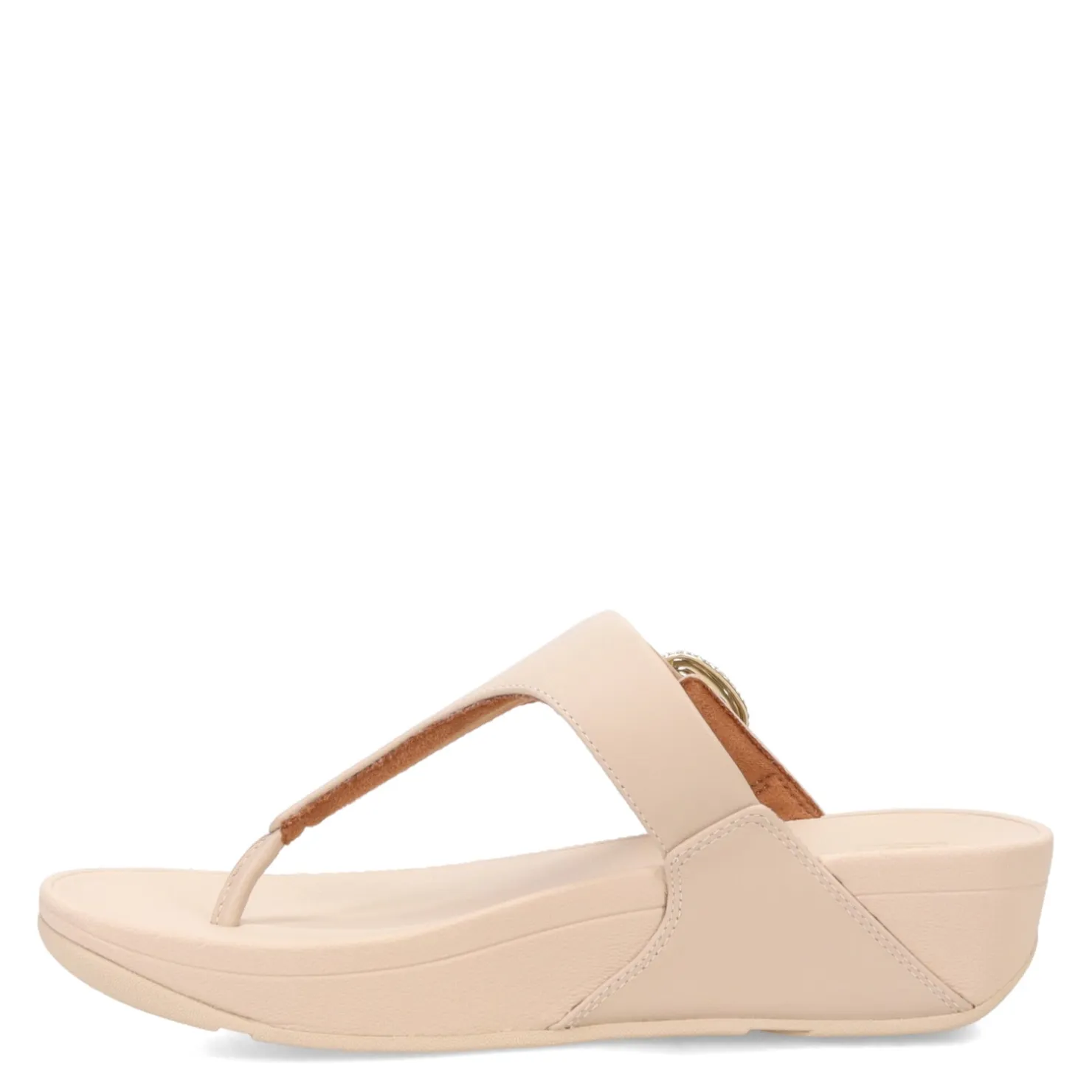 Flip Flops*FitFlop Women's , Lulu Crystal Buckle Thong Sandal Beige