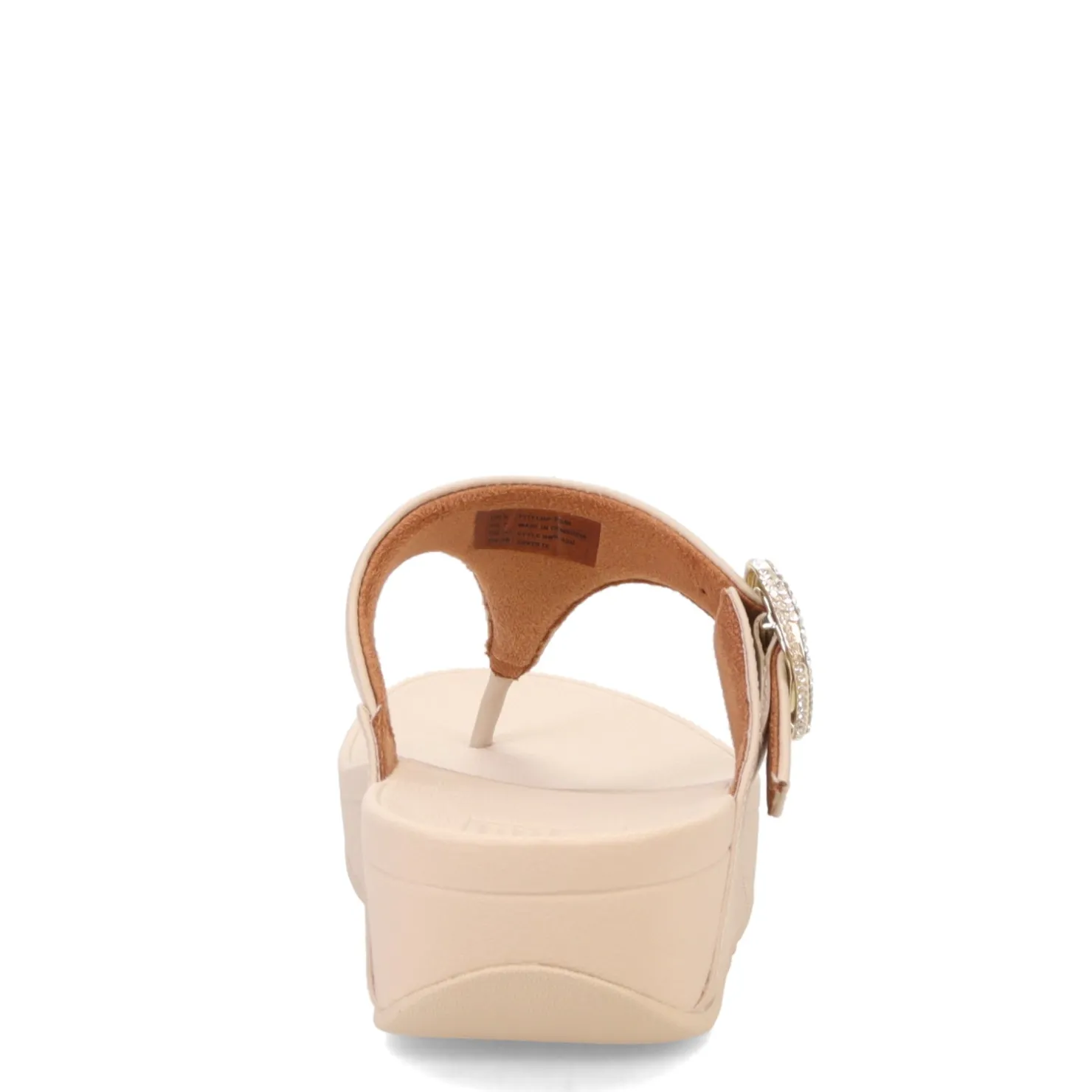 Flip Flops*FitFlop Women's , Lulu Crystal Buckle Thong Sandal Beige