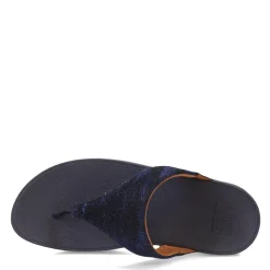 Wedges*FitFlop Women's , Lulu Glitz Thong Sandal Midnight Navy