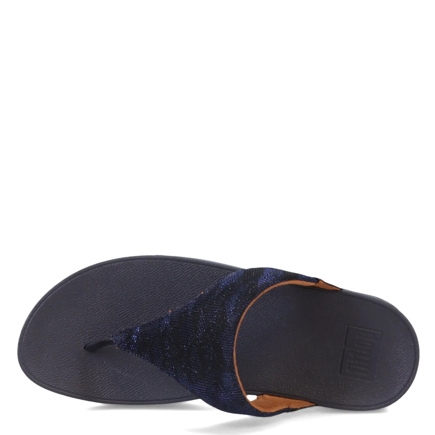 Wedges*FitFlop Women's , Lulu Glitz Thong Sandal Midnight Navy