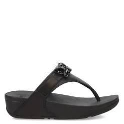 Wedges*FitFlop Women's , Lulu Jewel Thong Sandal Black