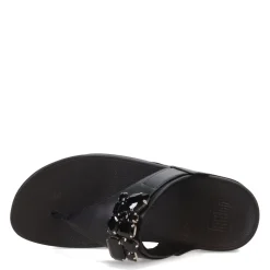Wedges*FitFlop Women's , Lulu Jewel Thong Sandal Black