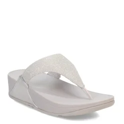 Flip Flops*FitFlop Women's , Lulu Shimmerlux Thong Sandal Silver