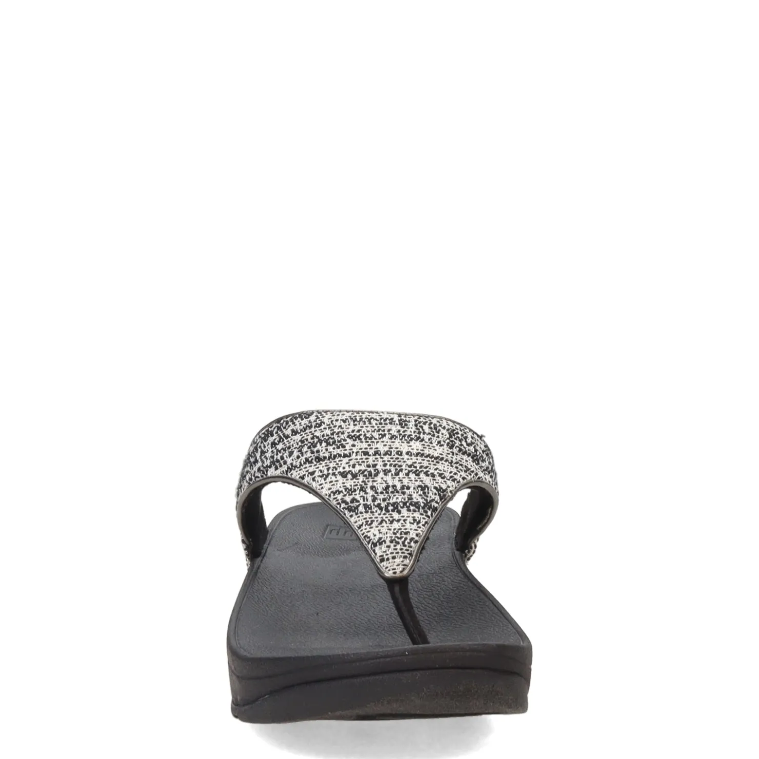 Wedges*FitFlop Women's , Lulu Shimmerweave Thong Sandal Black