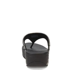 Wedges*FitFlop Women's , Lulu Shimmerweave Thong Sandal Black