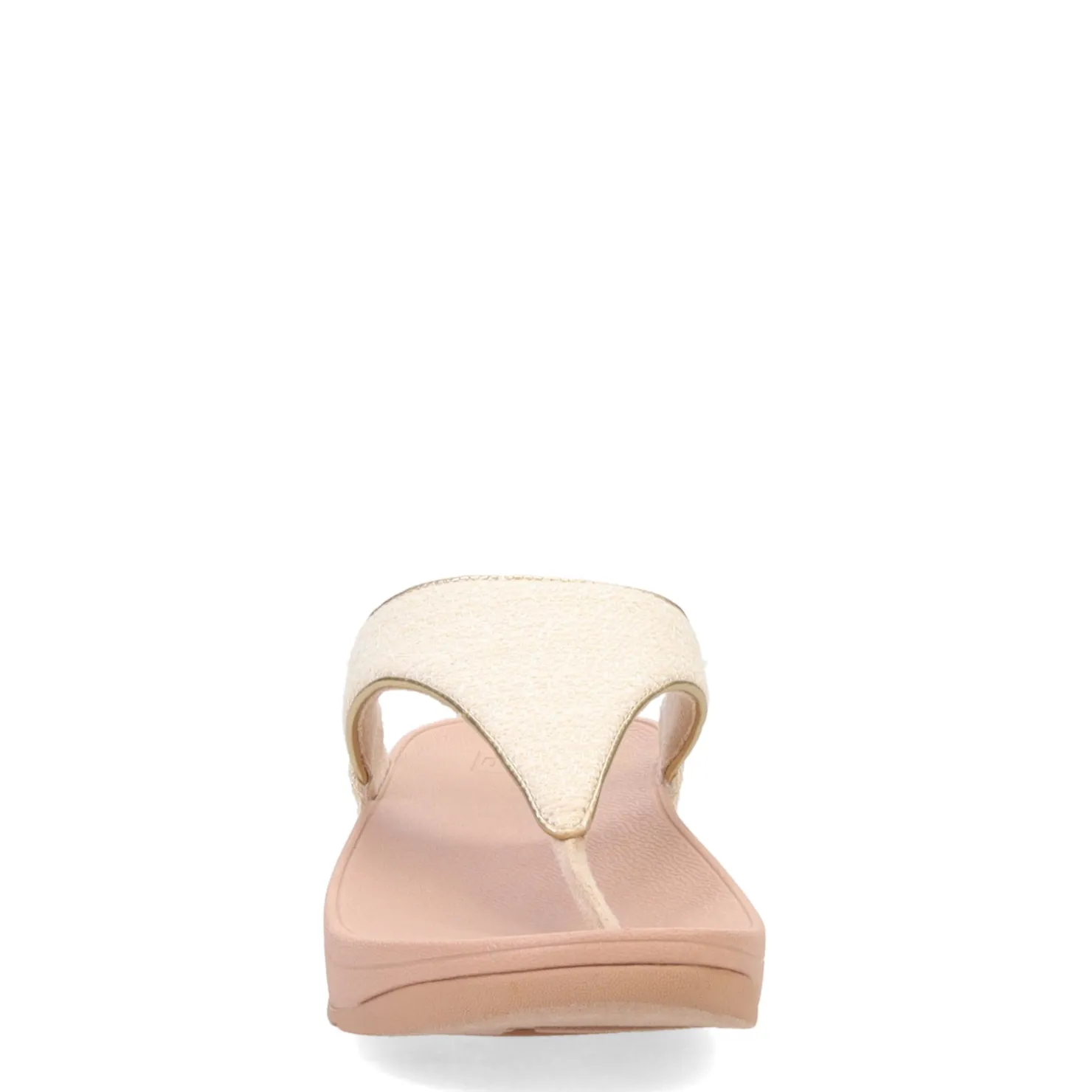 Wedges*FitFlop Women's , Lulu Shimmerweave Thong Sandal Beige