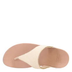 Wedges*FitFlop Women's , Lulu Shimmerweave Thong Sandal Beige