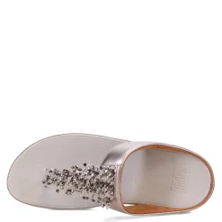 Women's , Rumba Beaded Metallic Toe-Post Sandal|FitFlop Best