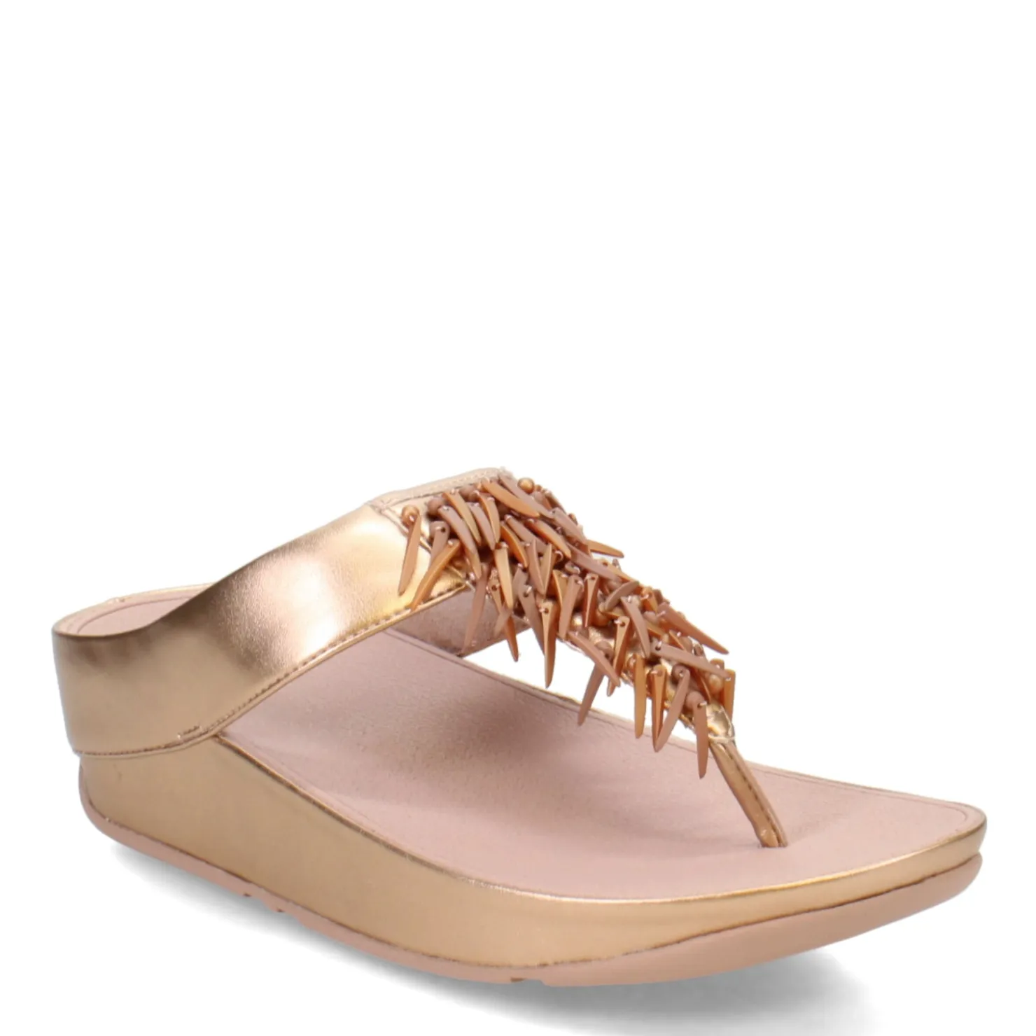 Women's , Rumba Beaded Metallic Toe-Post Sandal|FitFlop Clearance