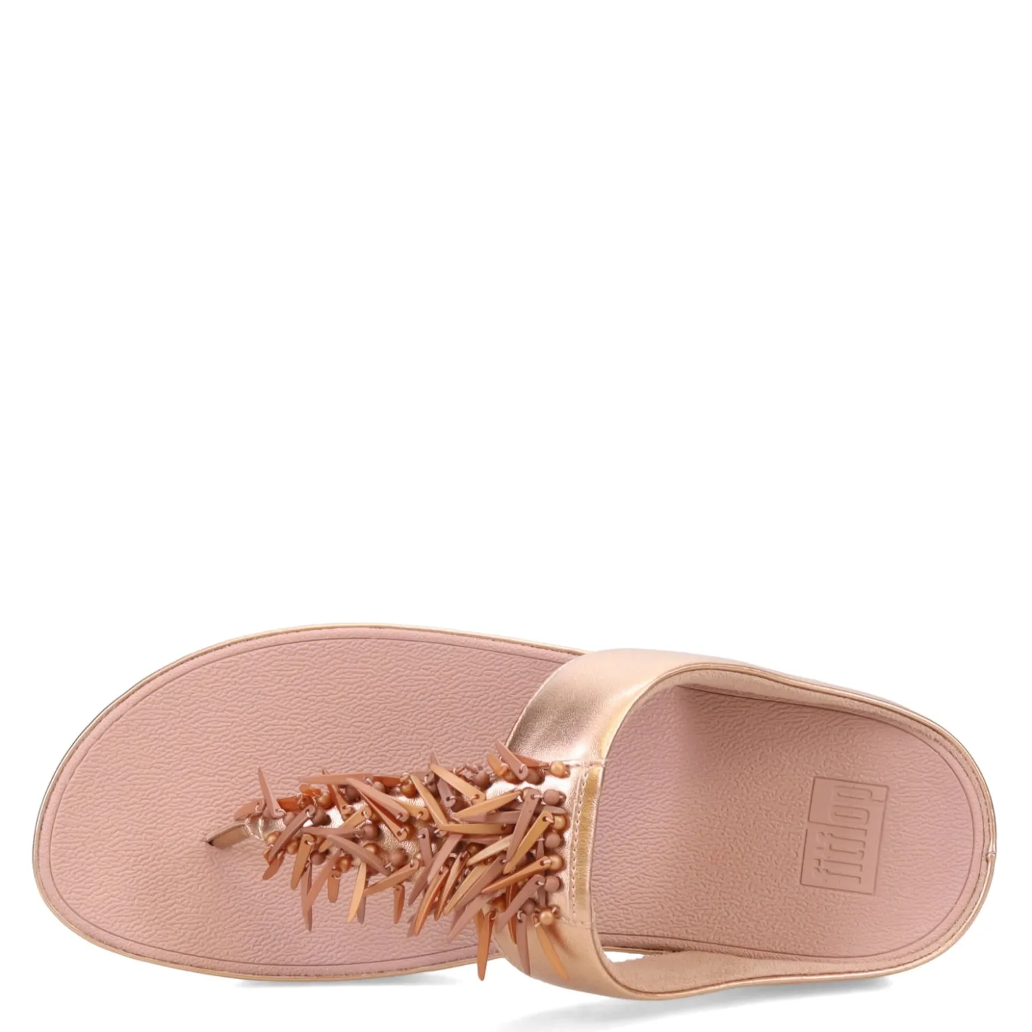 Women's , Rumba Beaded Metallic Toe-Post Sandal|FitFlop Clearance