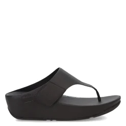 Wedges*FitFlop Women's , Shuv Toe Post Sandal Black