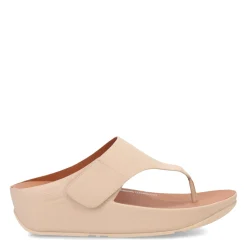 Wedges*FitFlop Women's , Shuv Toe Post Sandal Beige