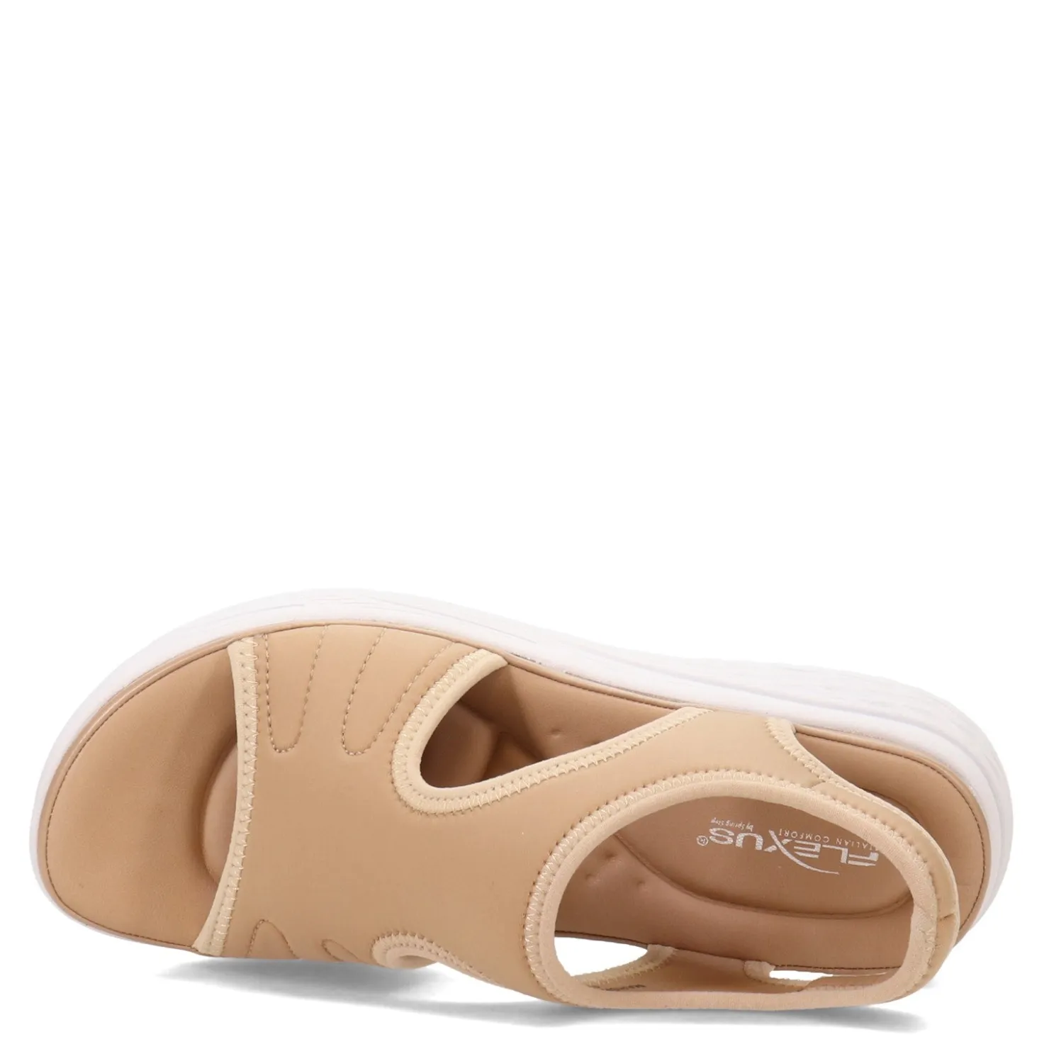 Wedges*Flexus Women's , Marshmello Sandal Beige