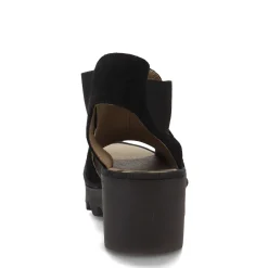 Wedges*Fly London Women's , Biga Sandal Black
