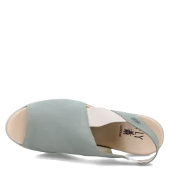 Wedges*Fly London Women's , Nily Sandal Pale Blue